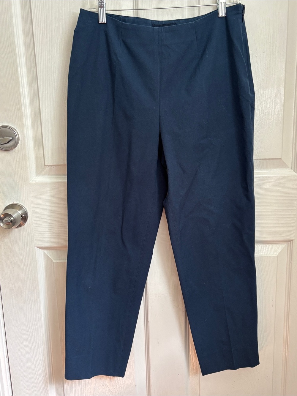 Piazza Sempione Audrey Navy Tailored Cropped Dress Pants Italian size 48 / 12